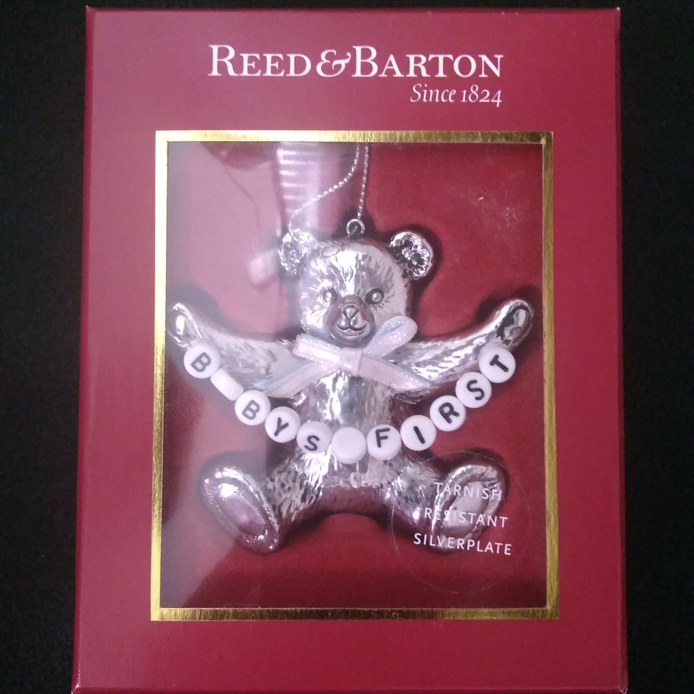 Reed & Barton Ornament 3518 Baby's First Bear NEW